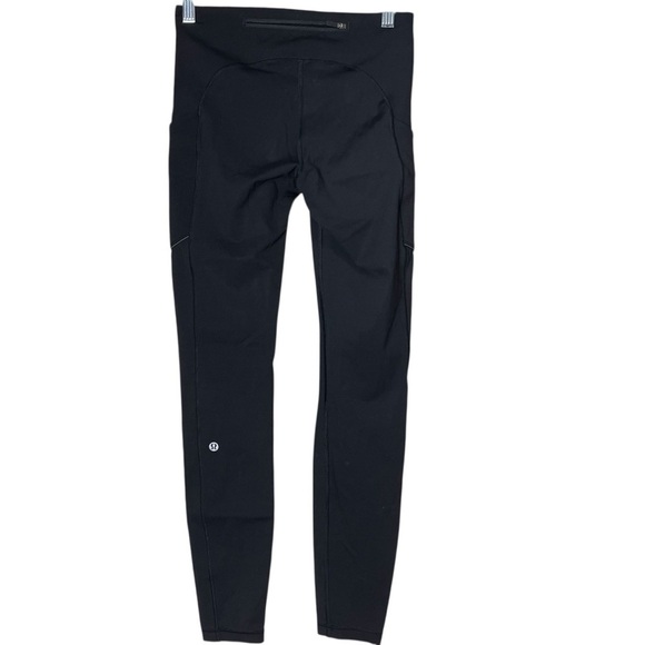 Lululemon Speed Up Reflective Tight Black Size 4 - Picture 6 of 11